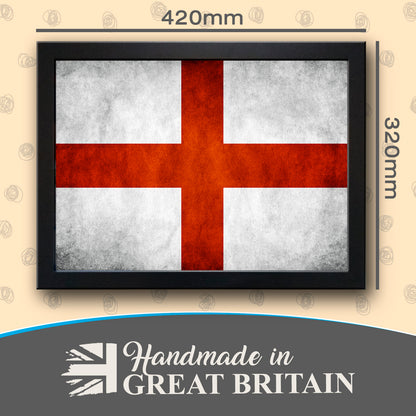 England St George's Flag (Grunge/Vintage) Cushioned Lap Tray