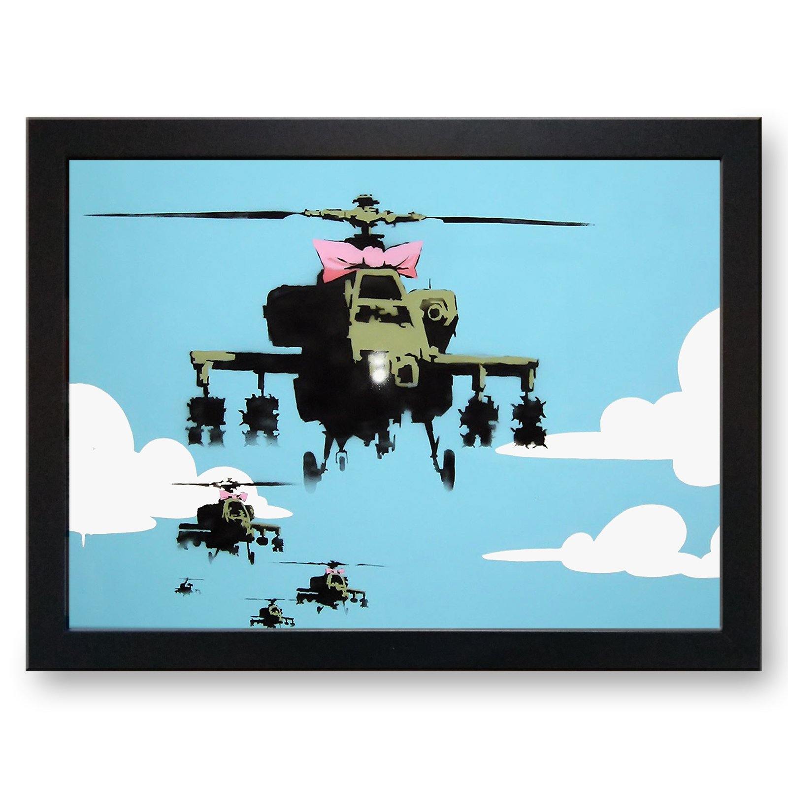 Banksy 'Happy Choppers' Cushioned Lap Tray - my personalised lap tray | mooki   -   