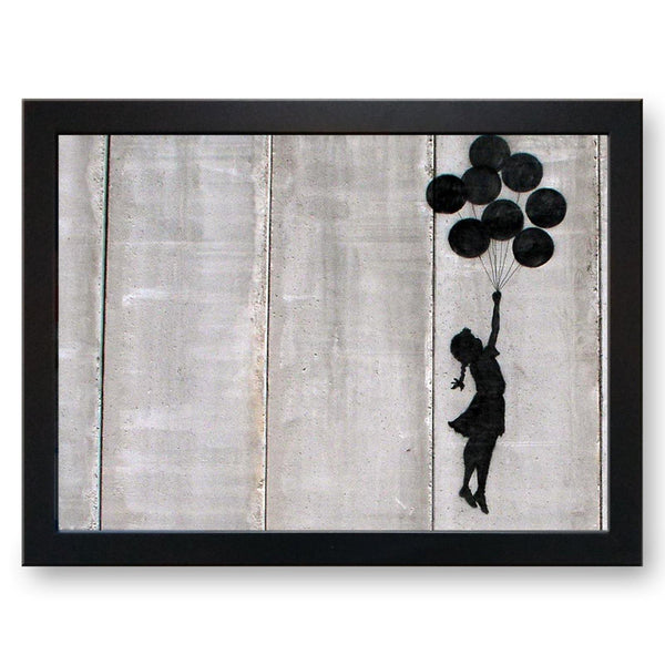 Load image into Gallery viewer, Banksy &#39;Girl with Balloons&#39; Cushioned Lap Tray - my personalised lap tray | mooki   -   
