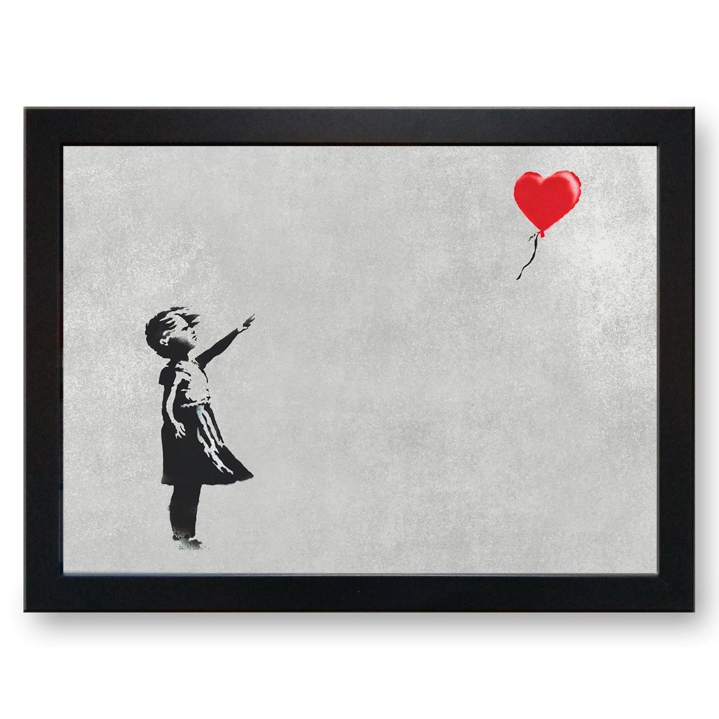 Banksy 'Girl with Heart Balloon' Cushioned Lap Tray - my personalised lap tray | mooki   -   