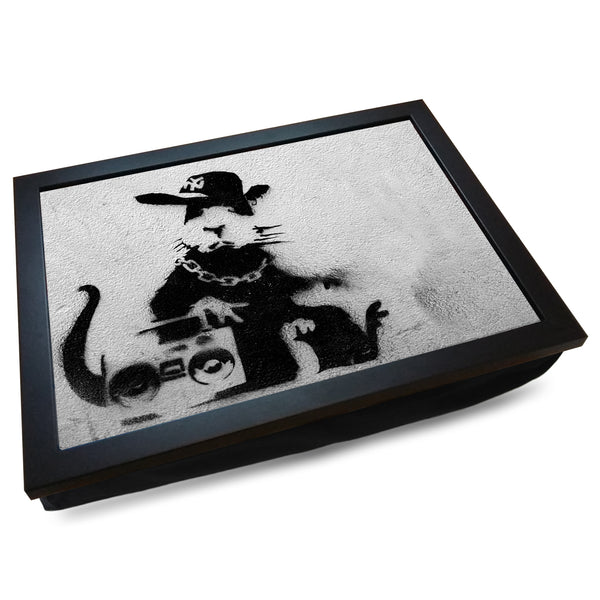 Load image into Gallery viewer, Banksy &#39;Ratty Rapper&#39; Cushioned Lap Tray
