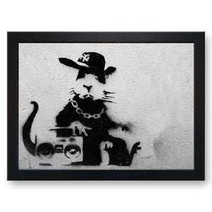 Banksy 'Ratty Rapper' Cushioned Lap Tray