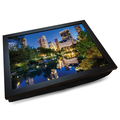 Central Park New York at Night Cushioned Lap Tray - my personalised lap tray | mooki   -   