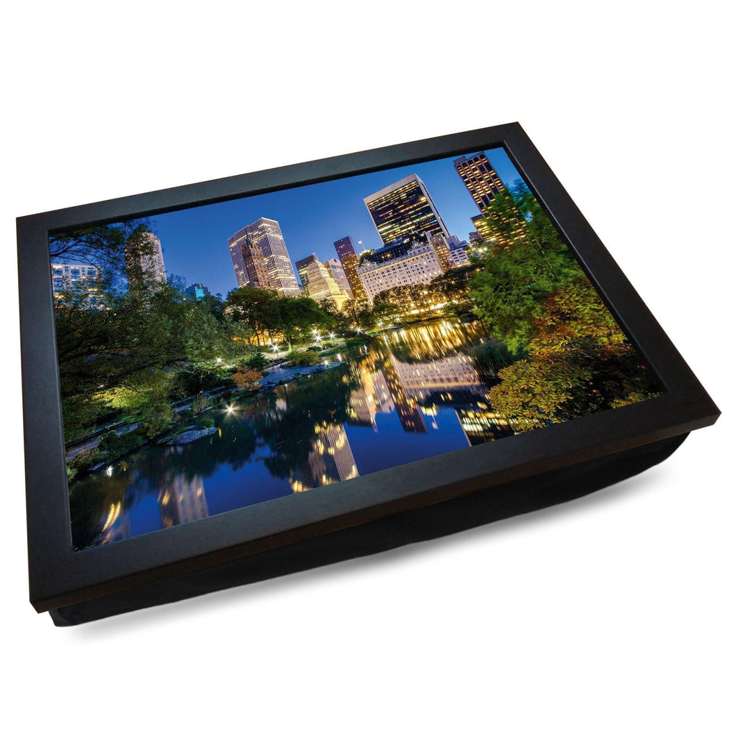 Central Park New York at Night Cushioned Lap Tray - my personalised lap tray | mooki   -   
