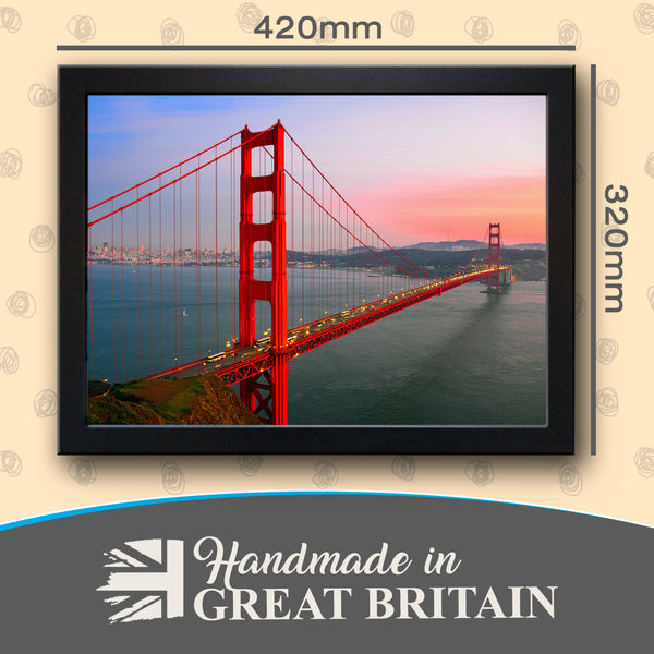 Load image into Gallery viewer, Golden Gate Bridge San Francisco Cushioned Lap Tray
