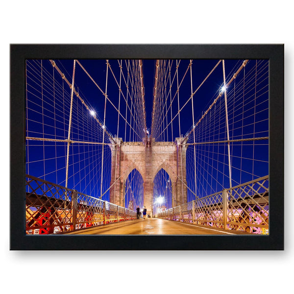 Load image into Gallery viewer, Brooklyn Bridge, New York Cushioned Lap Tray - my personalised lap tray | mooki   -   
