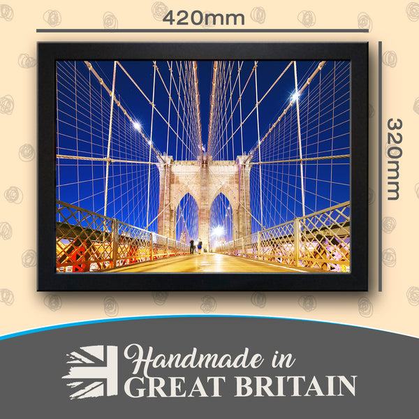 Load image into Gallery viewer, Brooklyn Bridge, New York Cushioned Lap Tray
