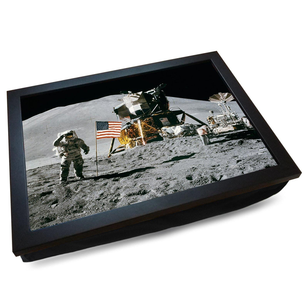 Apollo Moon Landing Cushioned Lap Tray - my personalised lap tray | mooki   -   