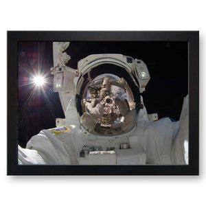Astronaut Selfie Cushioned Lap Tray - my personalised lap tray | mooki   -   