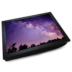 Milky Way in the Night Sky Cushioned Lap Tray - my personalised lap tray | mooki   -   