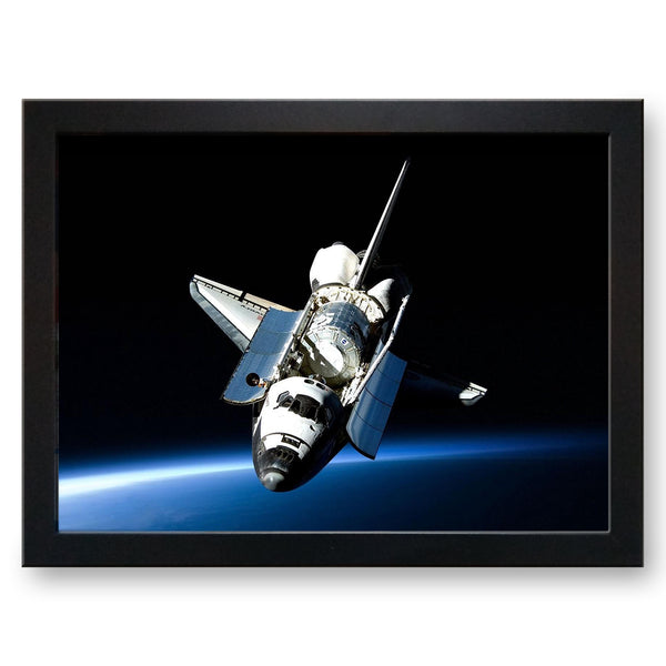 Load image into Gallery viewer, Space Shuttle in Orbit Cushioned Lap Tray - my personalised lap tray | mooki   -   
