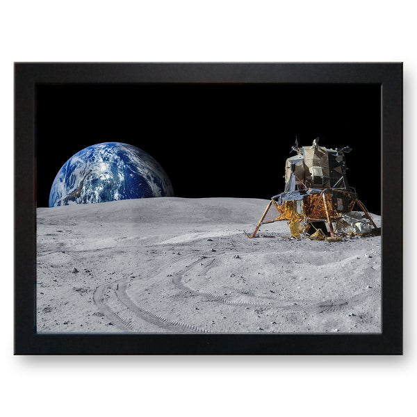 Load image into Gallery viewer, Earthrise on the Moon Cushioned Lap Tray - my personalised lap tray | mooki   -   
