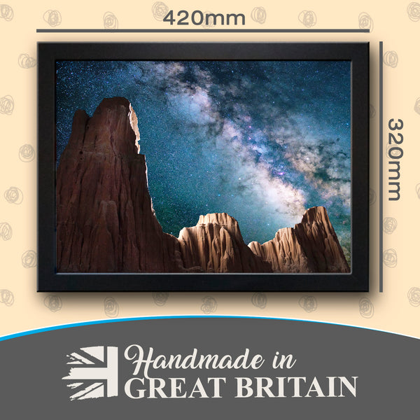 Load image into Gallery viewer, Starry Night Sky Milky Way Cushioned Lap Tray
