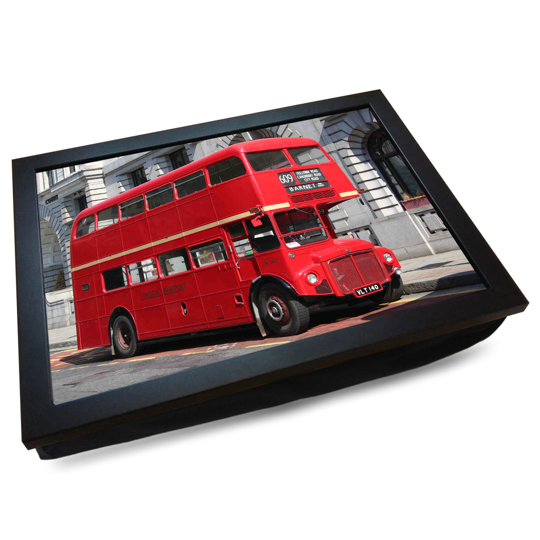 London Red Routemaster Bus to Barnet Cushioned Lap Tray
