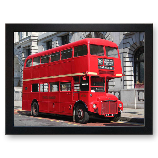 Load image into Gallery viewer, London Red Routemaster Bus to Barnet Cushioned Lap Tray
