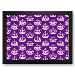 Royal Crown Pattern (Purple) Cushioned Lap Tray