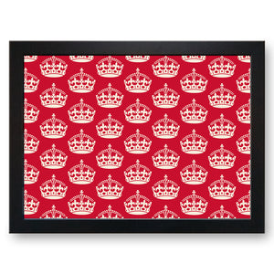 Royal Crown Pattern (Red) Cushioned Lap Tray