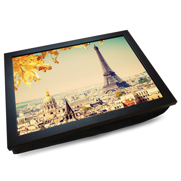 Load image into Gallery viewer, Eiffel Tower in the Autumn Cushioned Lap Tray - my personalised lap tray | mooki   -   
