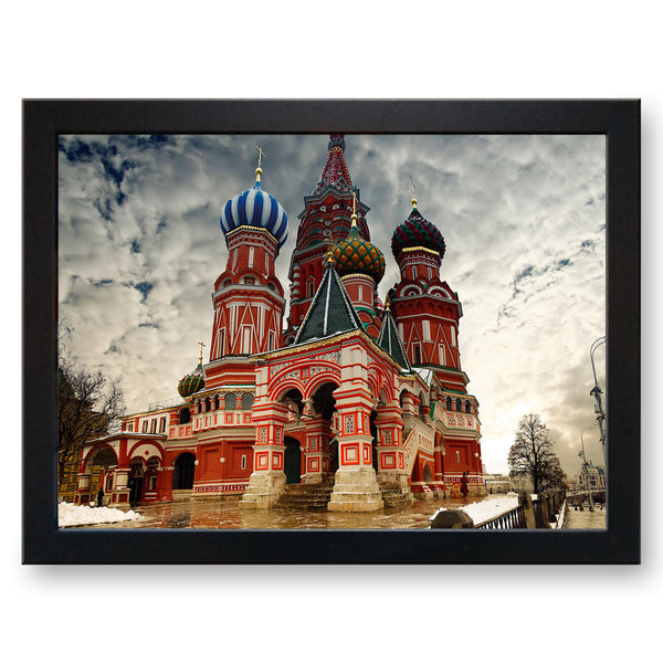 Load image into Gallery viewer, St Basil&#39;s Cathedral Red Square Moscow Cushioned Lap Tray - my personalised lap tray | mooki   -   
