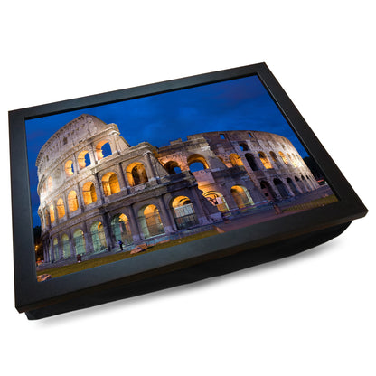 Colosseum of Rome at Night Cushioned Lap Tray