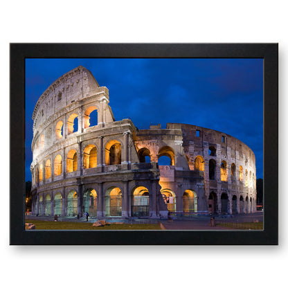 Colosseum of Rome at Night Cushioned Lap Tray