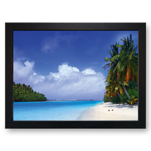 Load image into Gallery viewer, Bali Tropical Beach Cushioned Lap Tray - my personalised lap tray | mooki   -   
