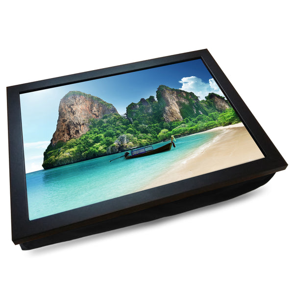 Load image into Gallery viewer, Thailand Beach Cushioned Lap Tray - my personalised lap tray | mooki   -   
