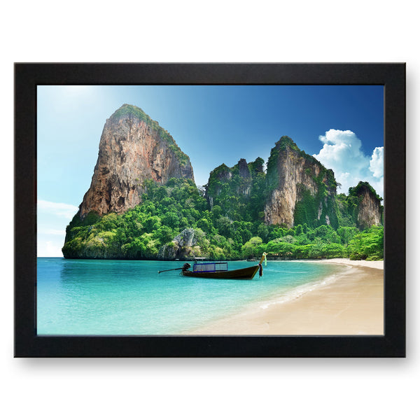 Load image into Gallery viewer, Thailand Beach Cushioned Lap Tray - my personalised lap tray | mooki   -   
