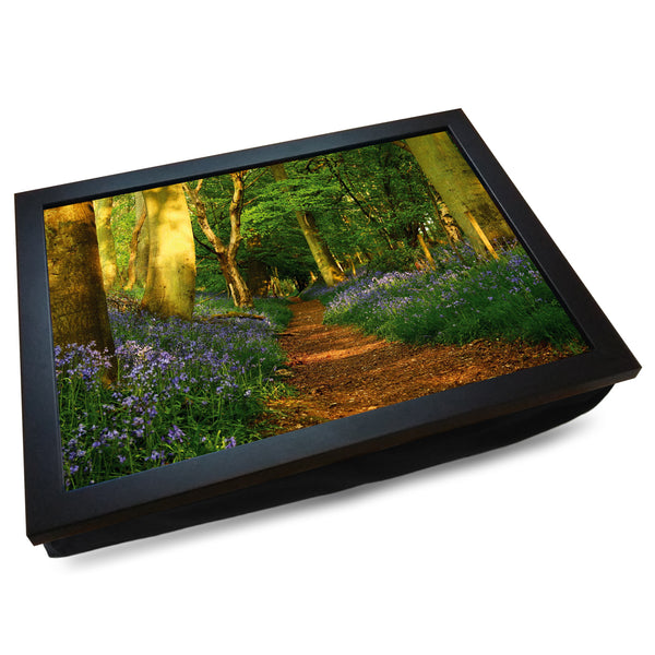 Load image into Gallery viewer, Woodland Path Cushioned Lap Tray - my personalised lap tray | mooki   -   

