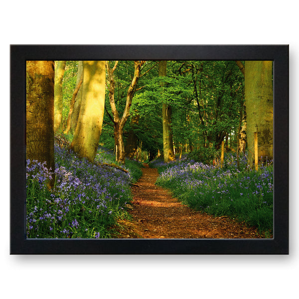 Load image into Gallery viewer, Woodland Path Cushioned Lap Tray - my personalised lap tray | mooki   -   
