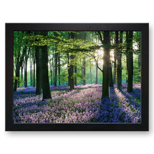 Violet Fields in Woodland Cushioned Lap Tray - my personalised lap tray | mooki   -   