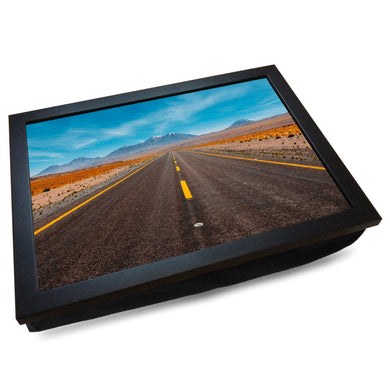 Desert Highway to the Mountains Cushioned Lap Tray - my personalised lap tray | mooki   -   