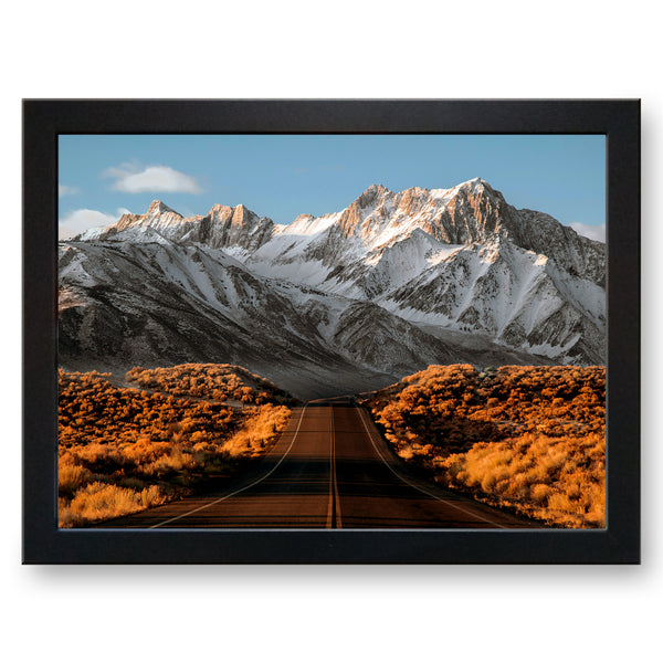 Load image into Gallery viewer, Highway to the Snowy Mountains Cushioned Lap Tray
