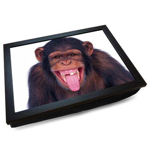 Smiling Cheeky Monkey Cushioned Lap Tray - my personalised lap tray | mooki   -   