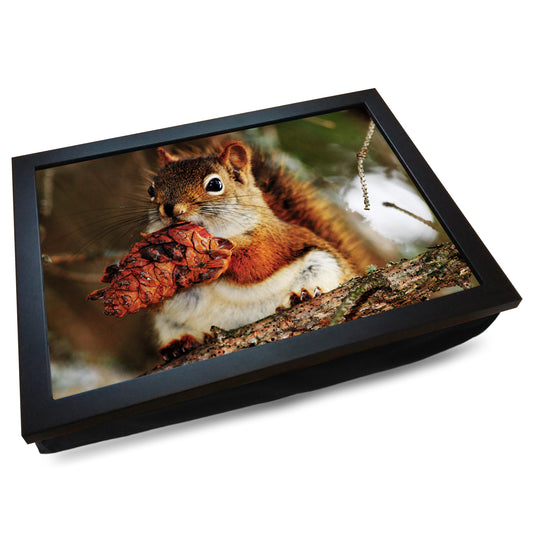 Red Squirrel Cushioned Lap Tray - my personalised lap tray | mooki   -   