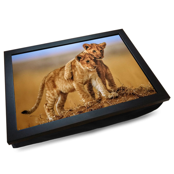 Load image into Gallery viewer, Lion Cub Brothers Cushioned Lap Tray - my personalised lap tray | mooki   -   
