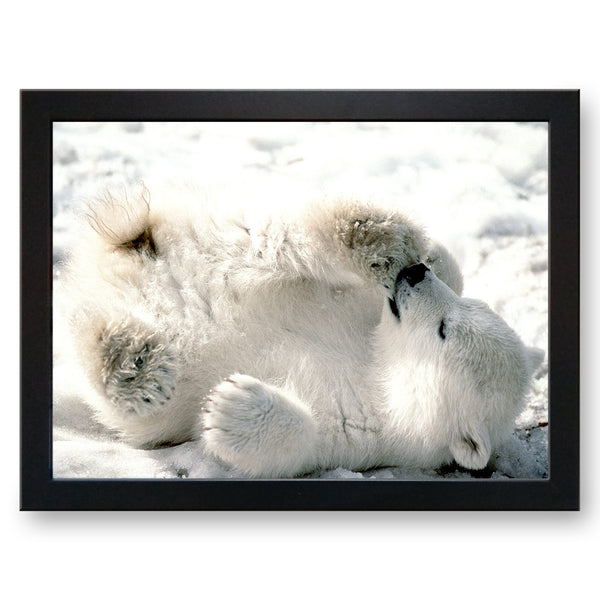 Load image into Gallery viewer, Polar Bear Cub Cushioned Lap Tray

