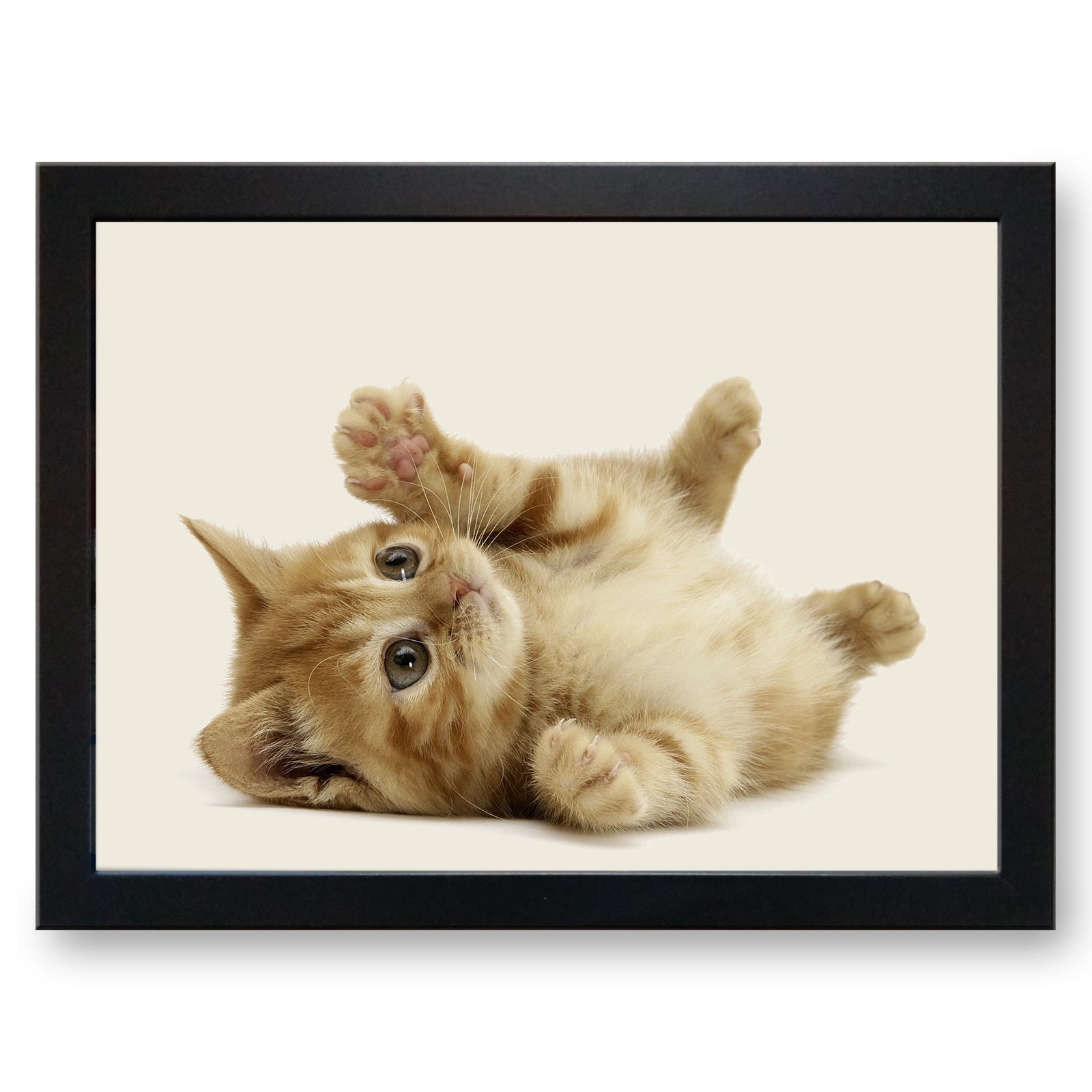 Playful Tabby Kitten Cushioned Lap Tray - my personalised lap tray | mooki   -   