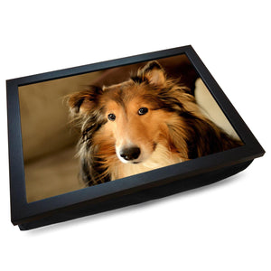 Collie Dog Cushioned Lap Tray - my personalised lap tray | mooki   -   