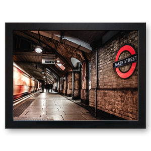 Baker Street Underground Station London Cushioned Lap Tray - my personalised lap tray | mooki   -   