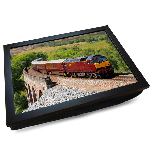 Load image into Gallery viewer, Royal Scotsman Class 47 Train Cushioned Lap Tray - my personalised lap tray | mooki   -   
