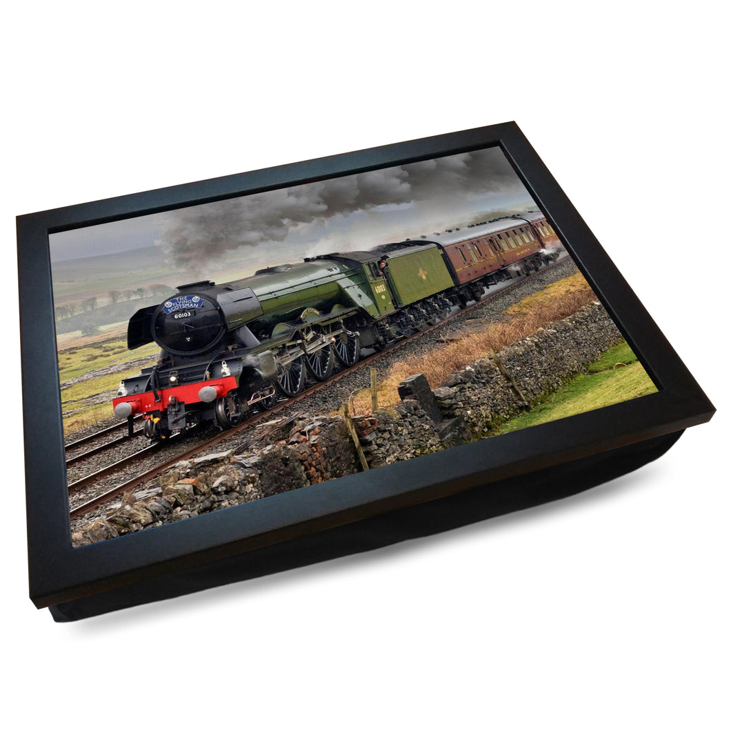The Flying Scotsman Class A3 Steam Train Cushioned Lap Tray - my personalised lap tray | mooki   -   