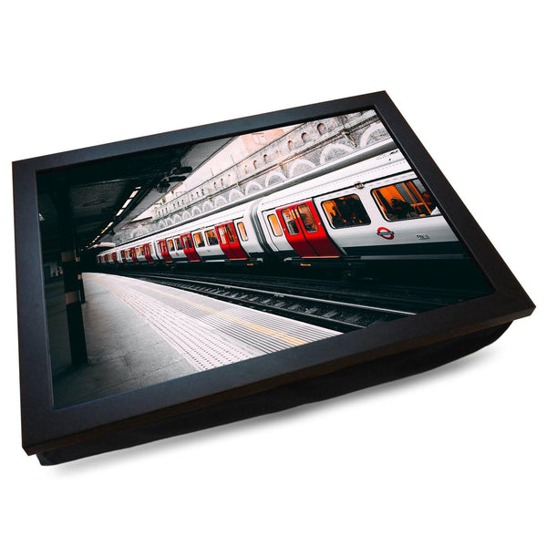 Load image into Gallery viewer, London Underground Tube Train Cushioned Lap Tray - my personalised lap tray | mooki   -   
