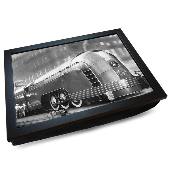 Load image into Gallery viewer, New York Mercury Steam Liner Train Cushioned Lap Tray - my personalised lap tray | mooki   -   
