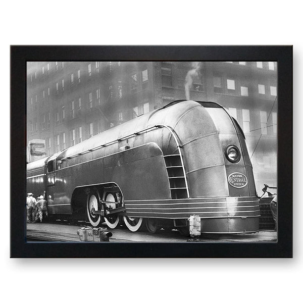 Load image into Gallery viewer, New York Mercury Steam Liner Train Cushioned Lap Tray - my personalised lap tray | mooki   -   
