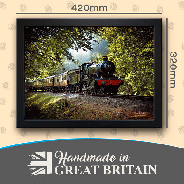 Load image into Gallery viewer, GWR Great Western Railway Manor Class Steam Train Cushioned Lap Tray
